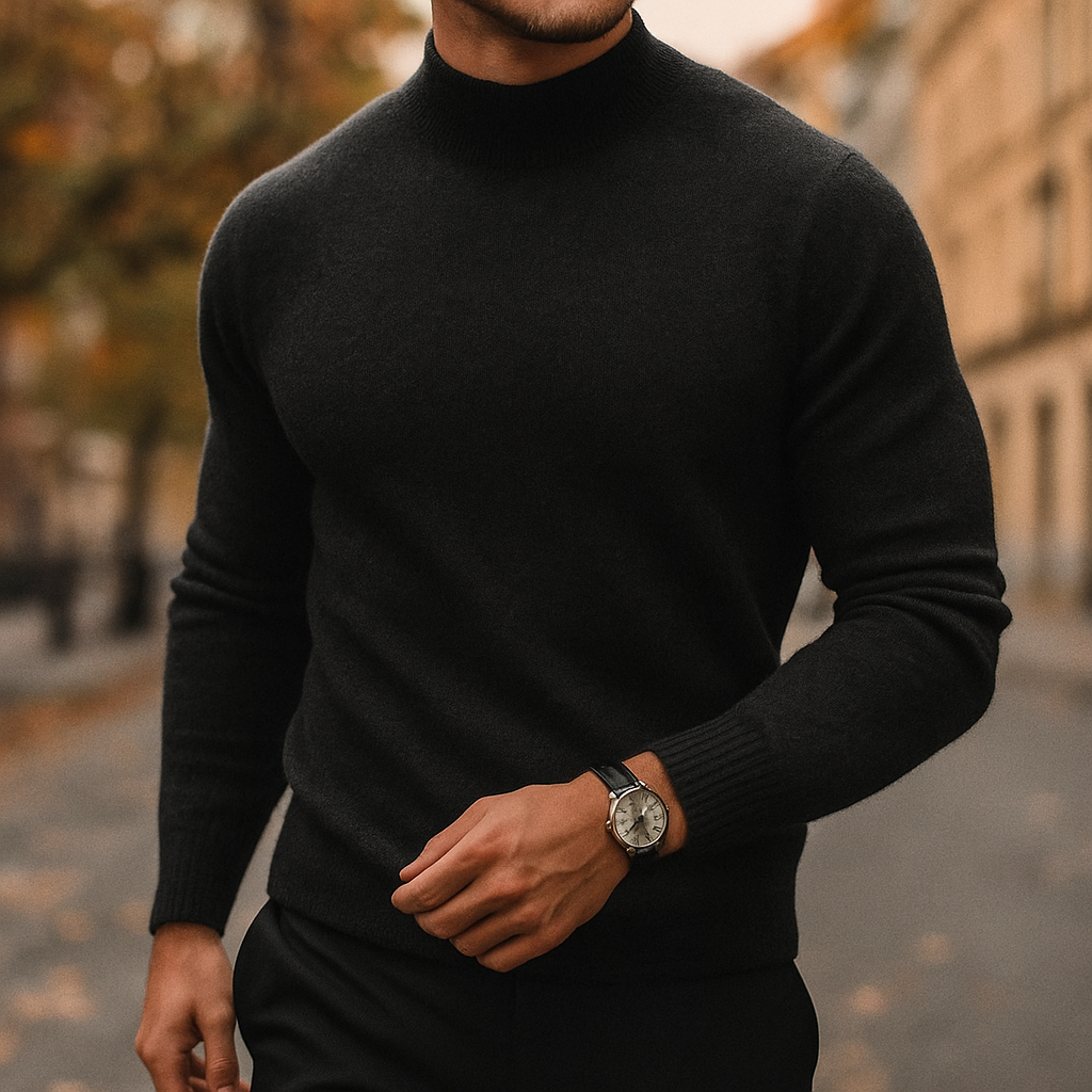 PULL À COL EN LAINE POUR HOMME