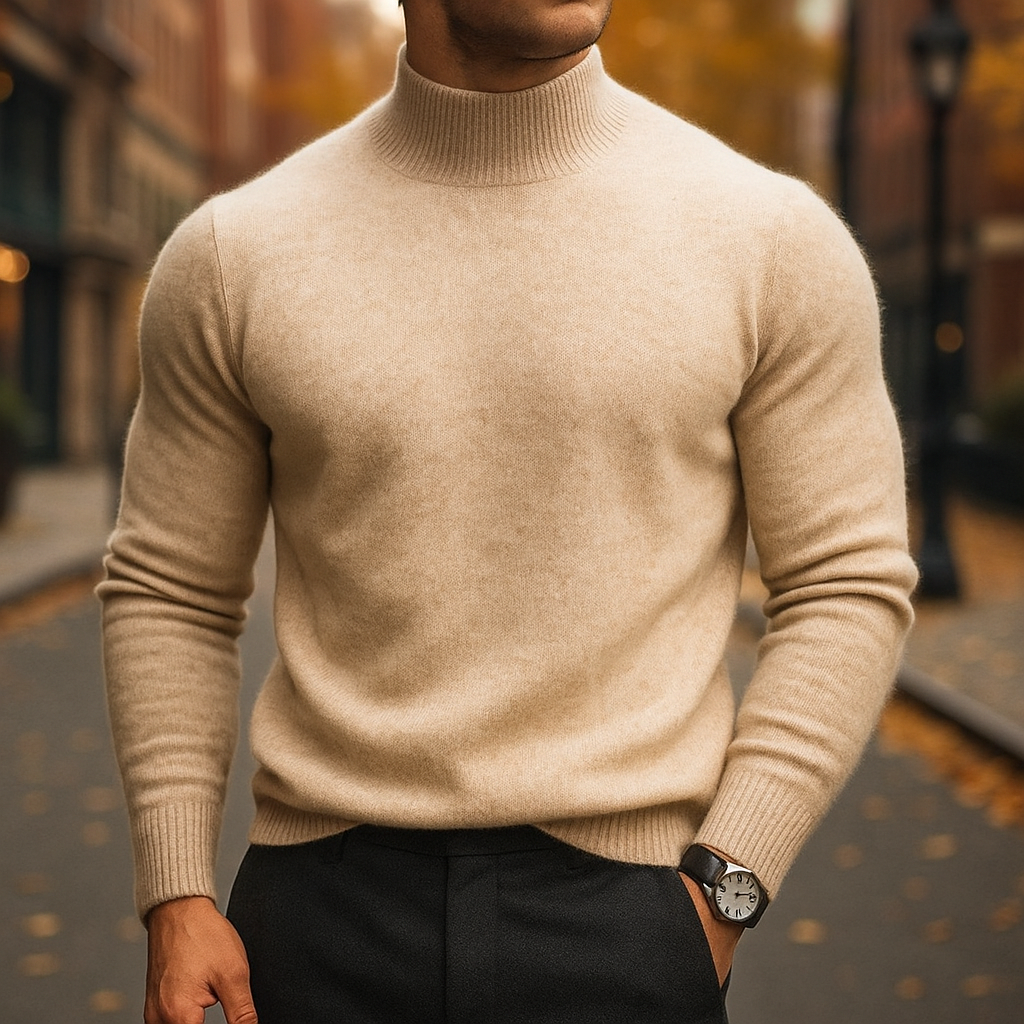 PULL À COL EN LAINE POUR HOMME