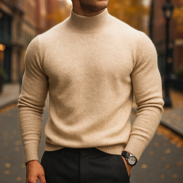 PULL À COL EN LAINE POUR HOMME