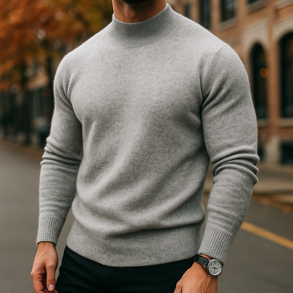 PULL À COL EN LAINE POUR HOMME