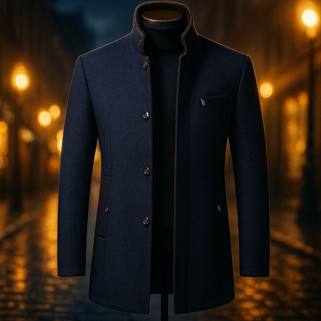 MANTEAU EN MÉLANGE DE LAINE POUR HOMME