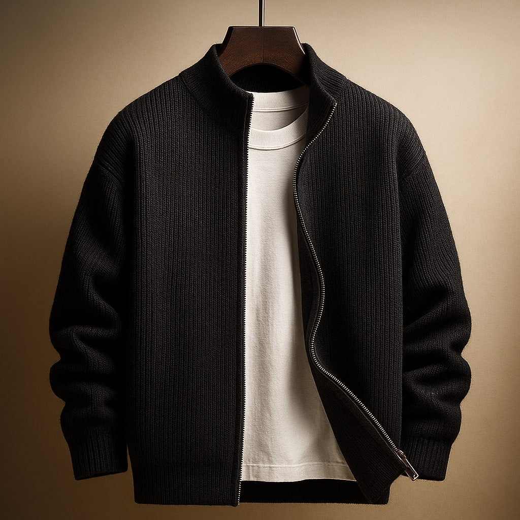 PULL CÔTE À CÔTE AVEC ZIP POUR HOMME
