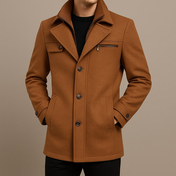 MANTEAU LONG EN LAINE POUR HOMME