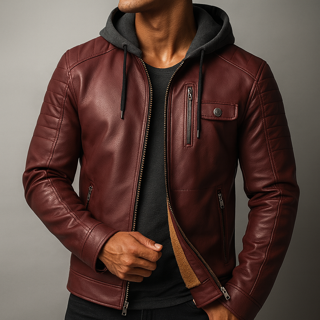 VESTE À CAPUCHE ÉLÉGANTE ET RAFFINÉE POUR HOMME