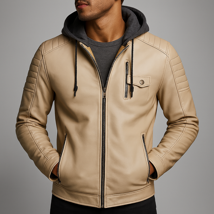 VESTE À CAPUCHE ÉLÉGANTE ET RAFFINÉE POUR HOMME