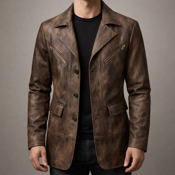 VESTE À PANNEAU STRUCTURÉ POUR HOMME