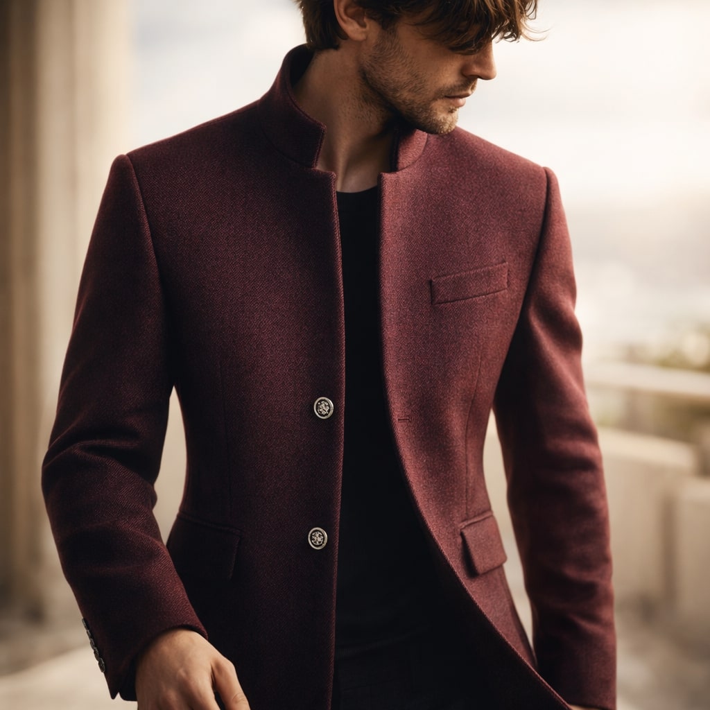 MANTEAU COL MONTANT POUR HOMME