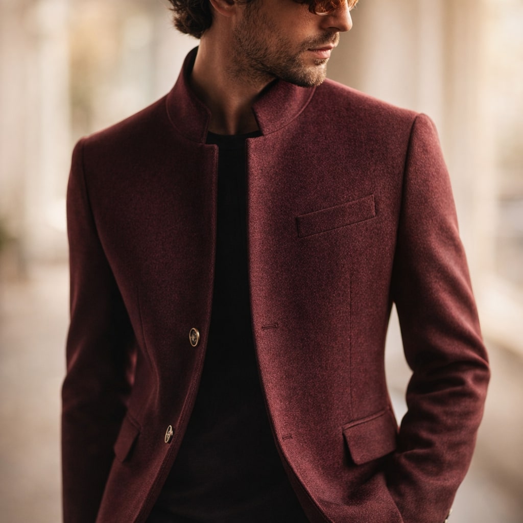 MANTEAU COL MONTANT POUR HOMME