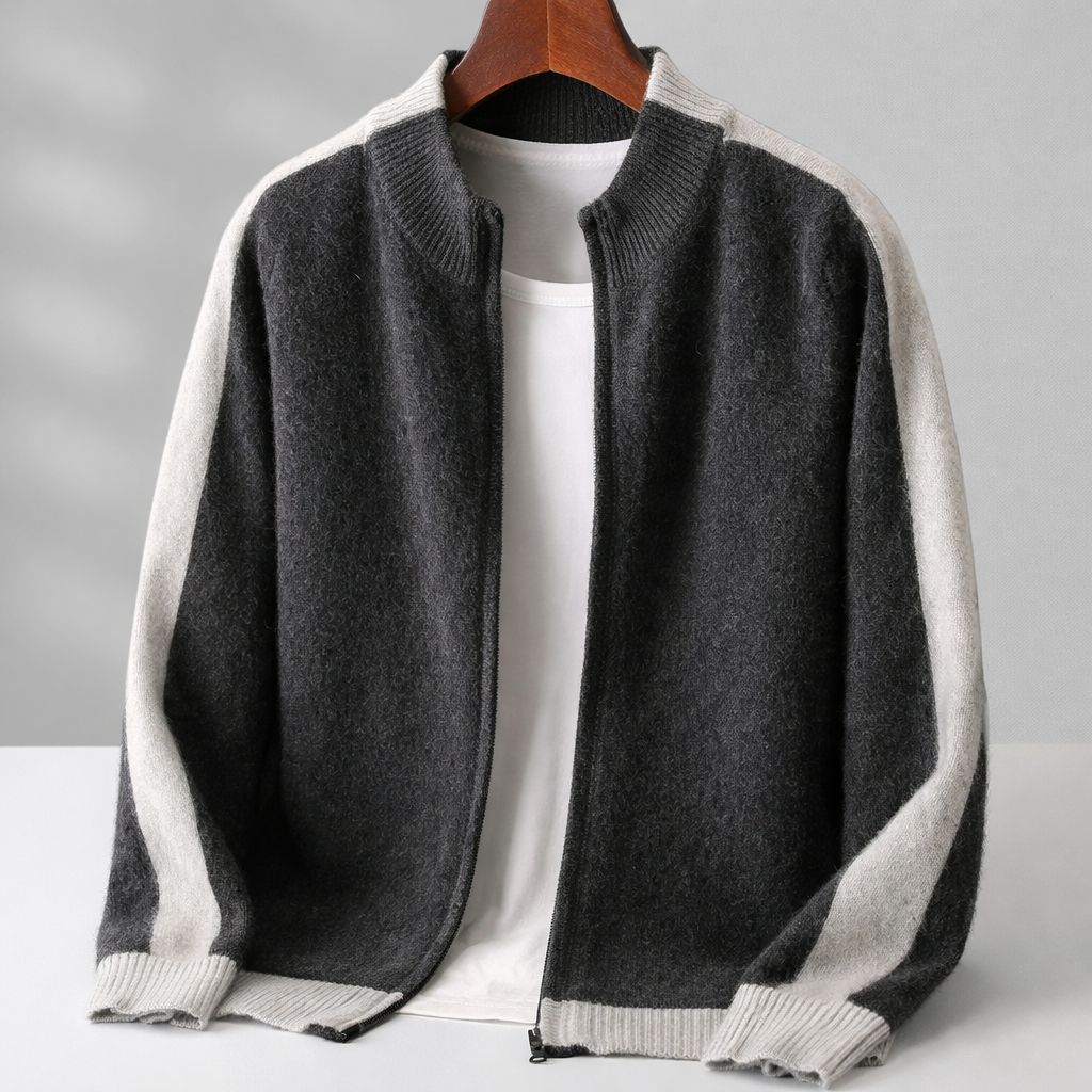 VESTE EN LAINE MÉRINOS POUR HOMME