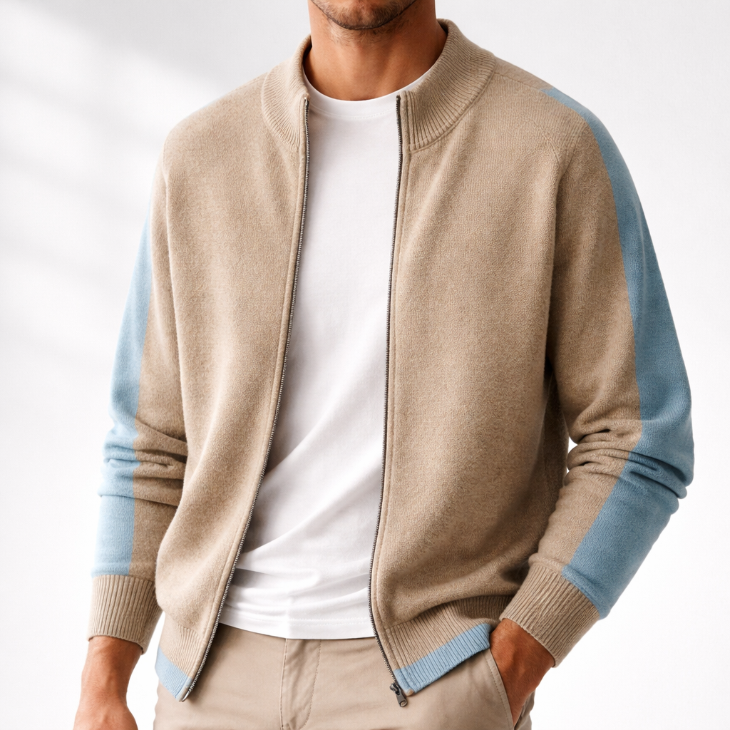VESTE EN LAINE MÉRINOS POUR HOMME