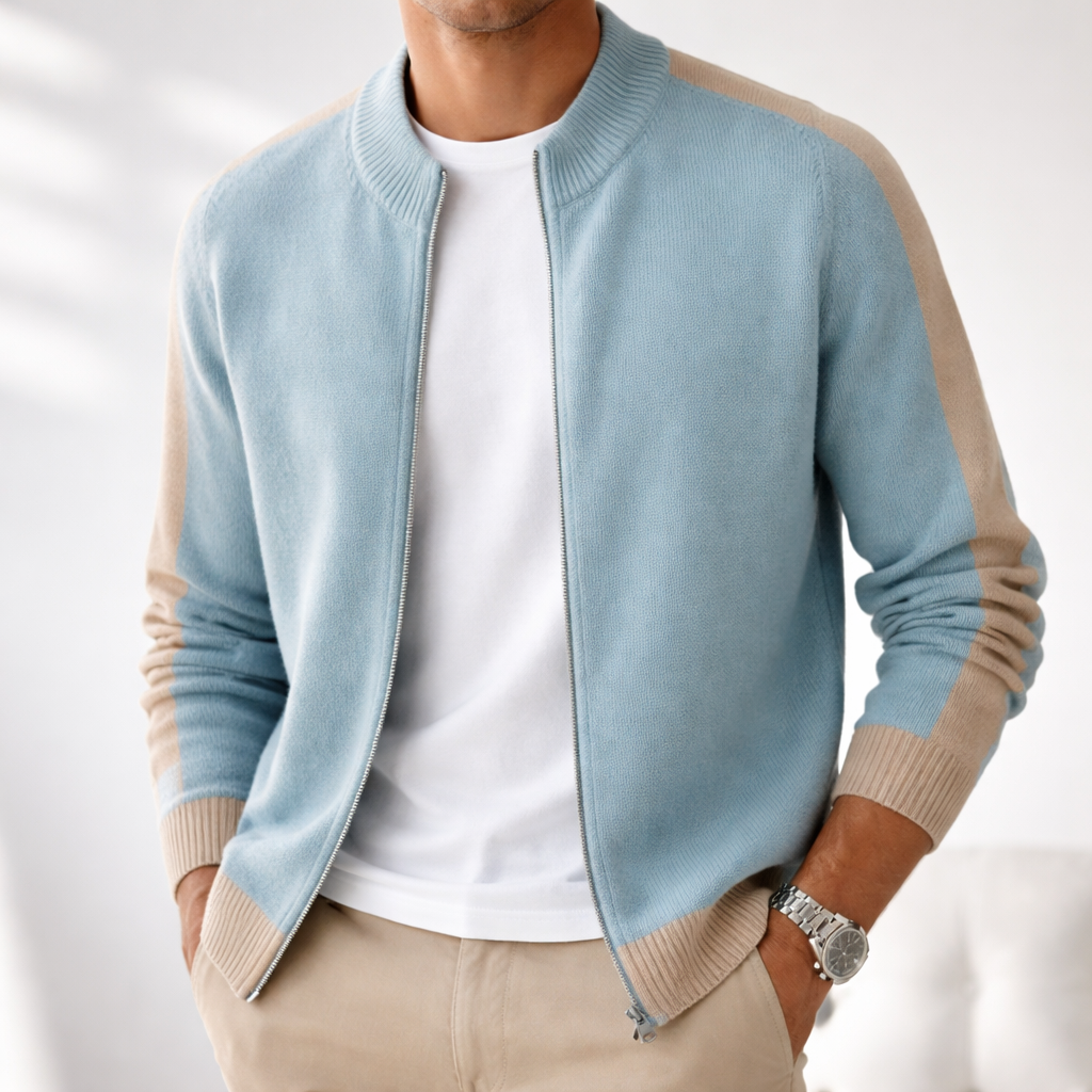 VESTE EN LAINE MÉRINOS POUR HOMME