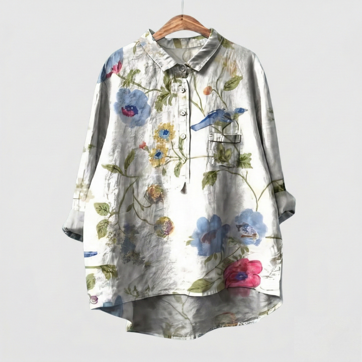 Madeleine | Chemise florale premium au tombé élégant