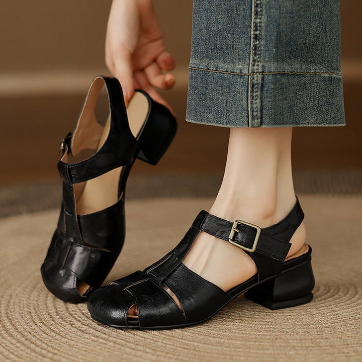 Amélie | Sandales en Cuir, Confort & Élégance Intemporelle