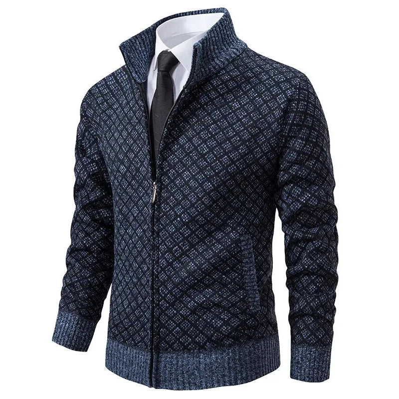 GILET MAILLE GAUFRÉE POUR HOMME