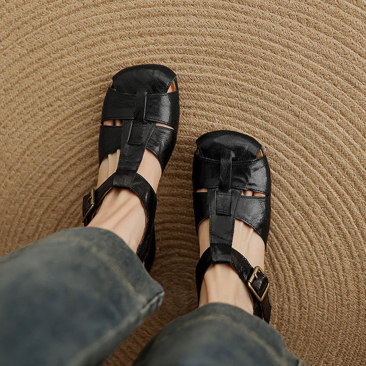 Amélie | Sandales en Cuir, Confort & Élégance Intemporelle