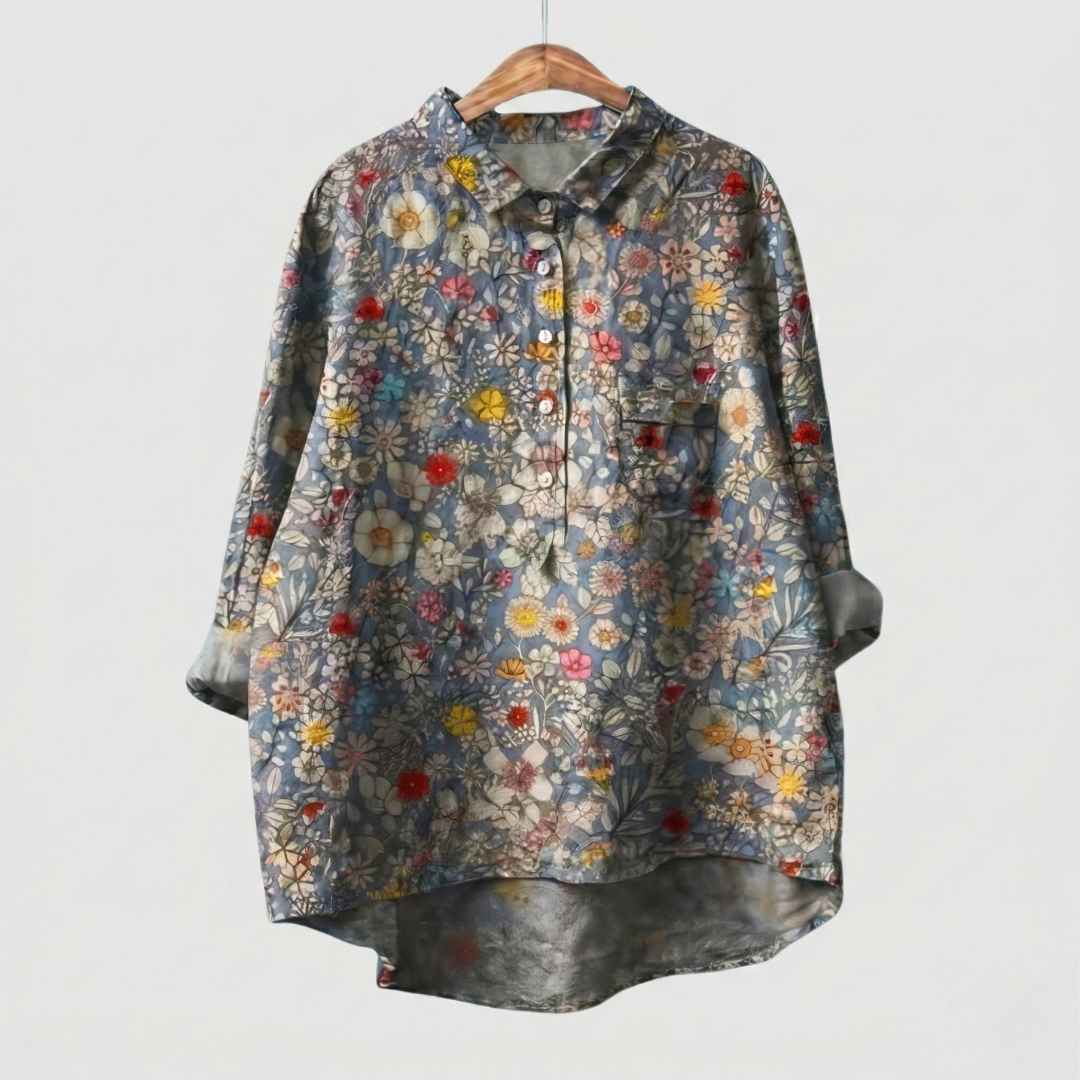 Madeleine | Chemise florale premium au tombé élégant