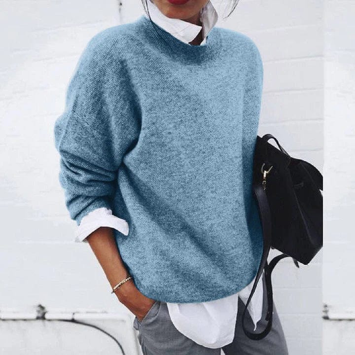 Hélène | Pull en cachemire col rond