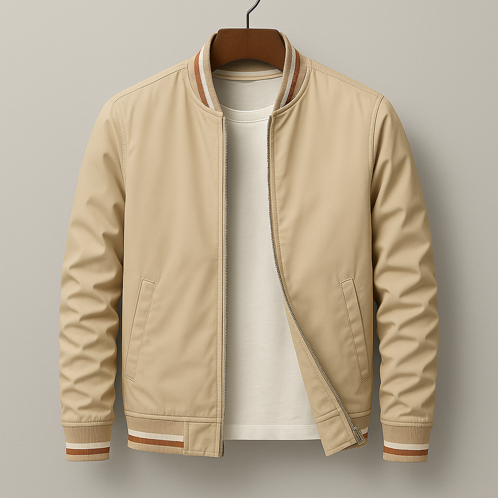 VESTE BOMBER D'ÉTÉ AVEC RAYURES
