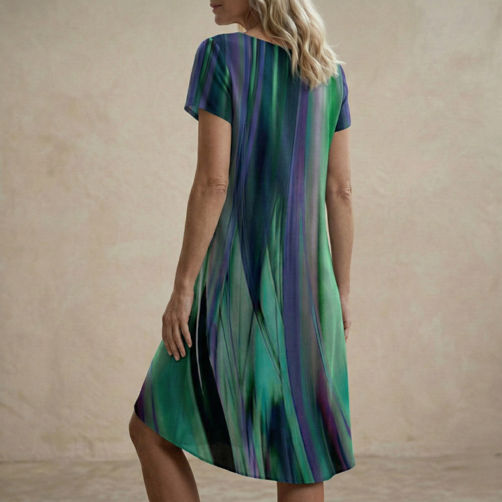 Amandine | Robe fluide aux nuances profondes