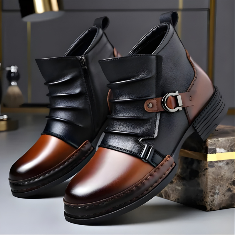 BOTTINES À BOUCLE POUR HOMME