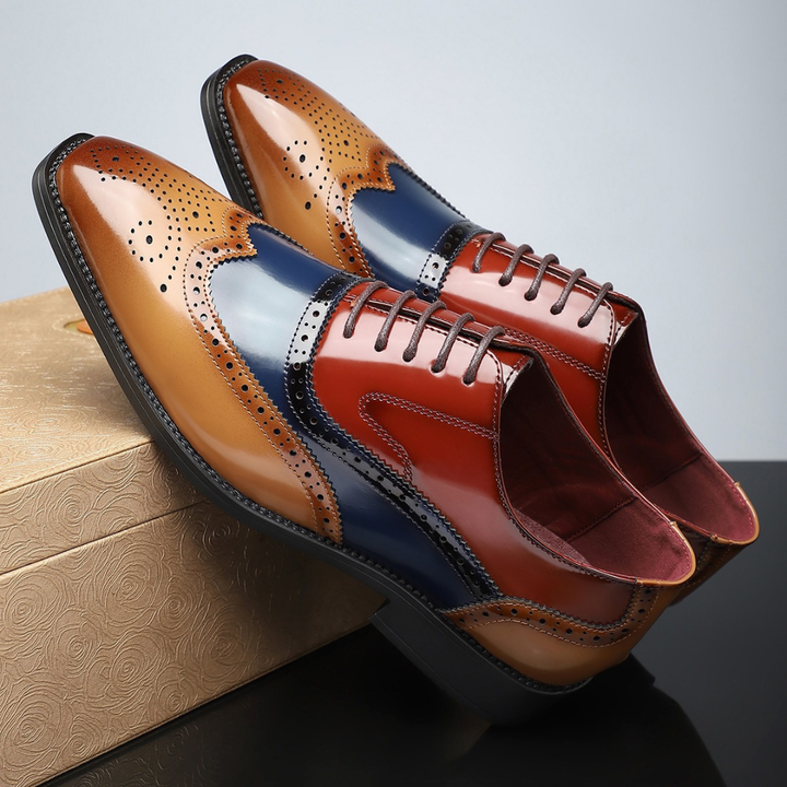 Baudelaire | Richelieu à bout fleuri — cuir patiné