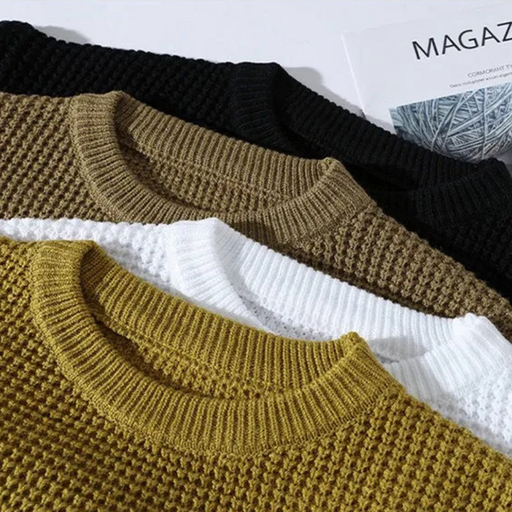 PULL EN MAILLE TEXTURÉ POUR HOMME