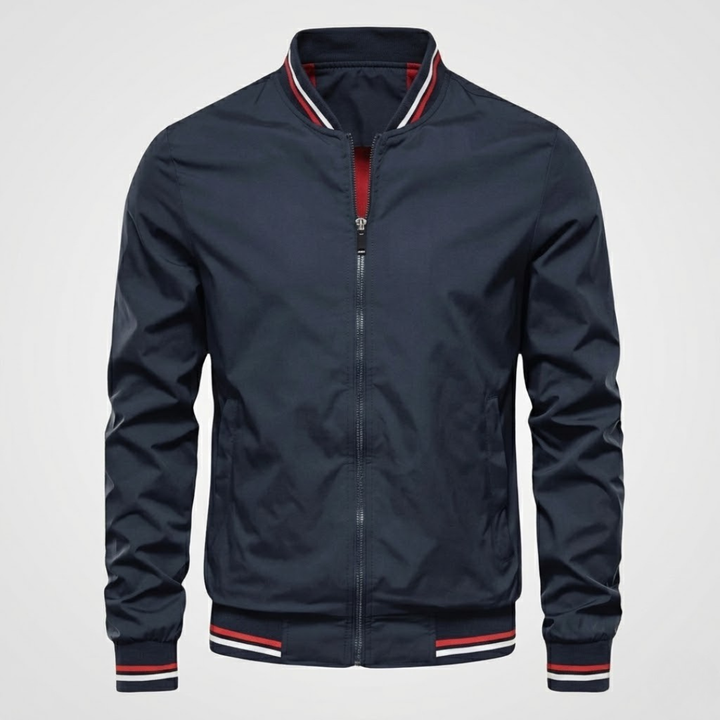 DIDIER | Blouson teddy en microfibre — bords contrastés
