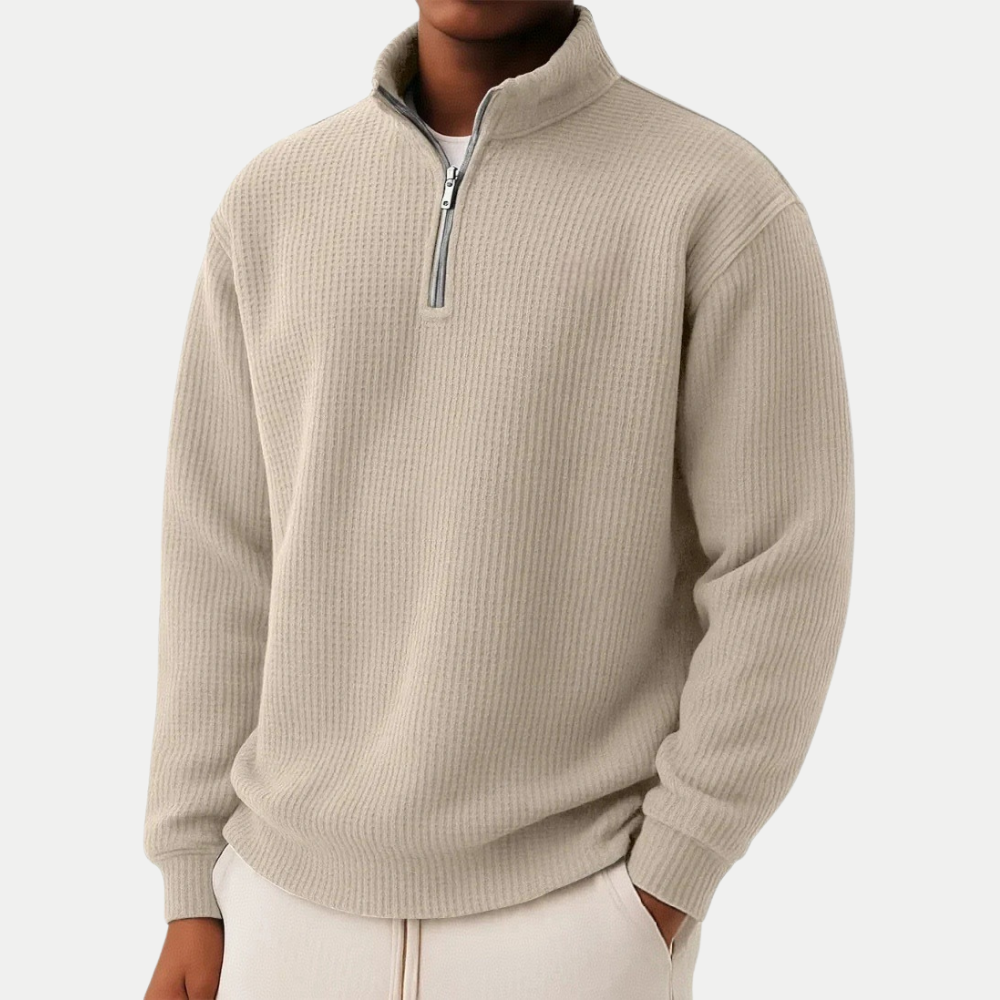 PULL ZIPPÉ ÉLÉGANT POUR HOMME