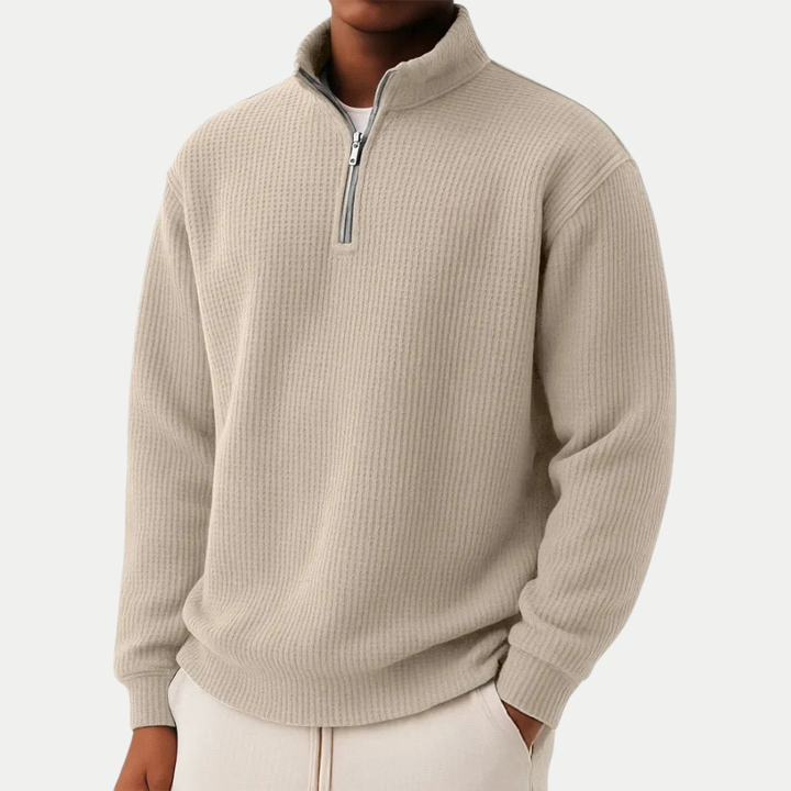 PULL ZIPPÉ ÉLÉGANT POUR HOMME