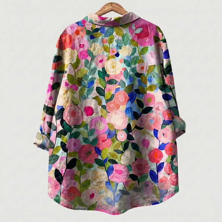 Madeleine | Chemise florale premium au tombé élégant