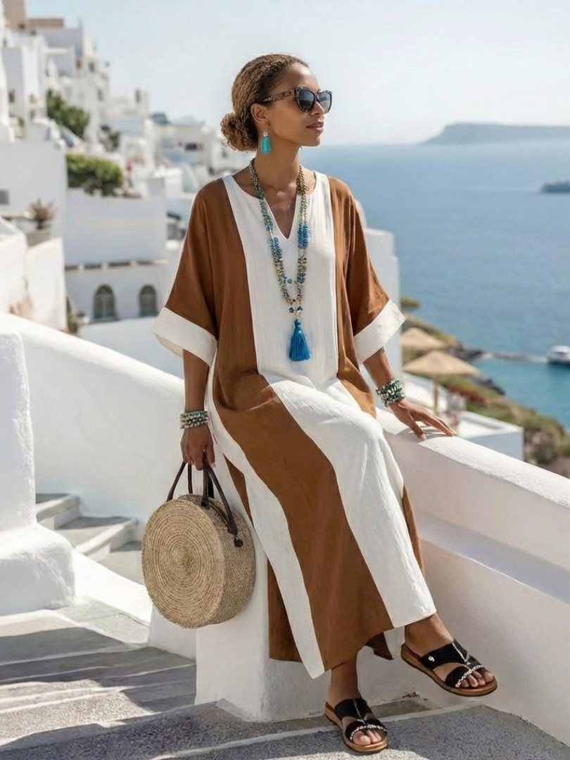 Calindra | Robe maxi fluide légère et élégante