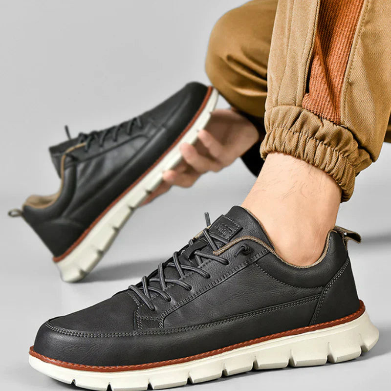 BASKETS EN CUIR AVEC SOUTIEN