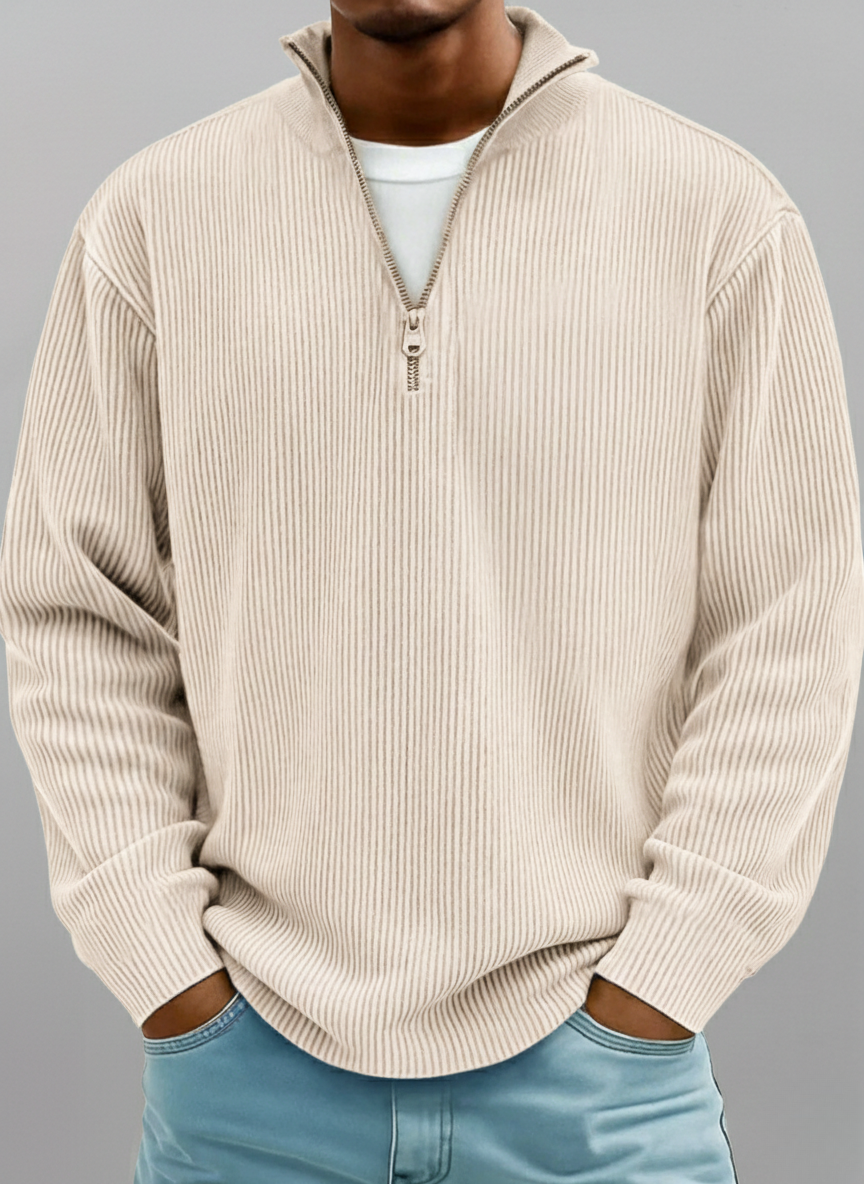 PULL DEMI-ZIP POUR HOMME