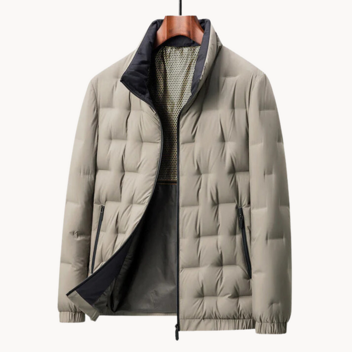 VESTE NOIRE MATELASSÉE POUR HOMME