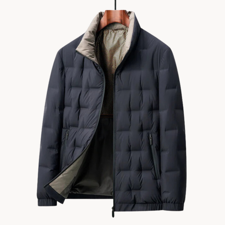 VESTE NOIRE MATELASSÉE POUR HOMME
