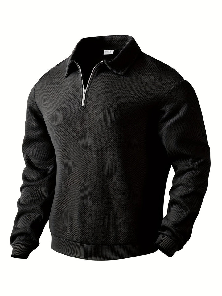 PULL À MAILLE GÉOMÉTRIQUE POUR HOMME