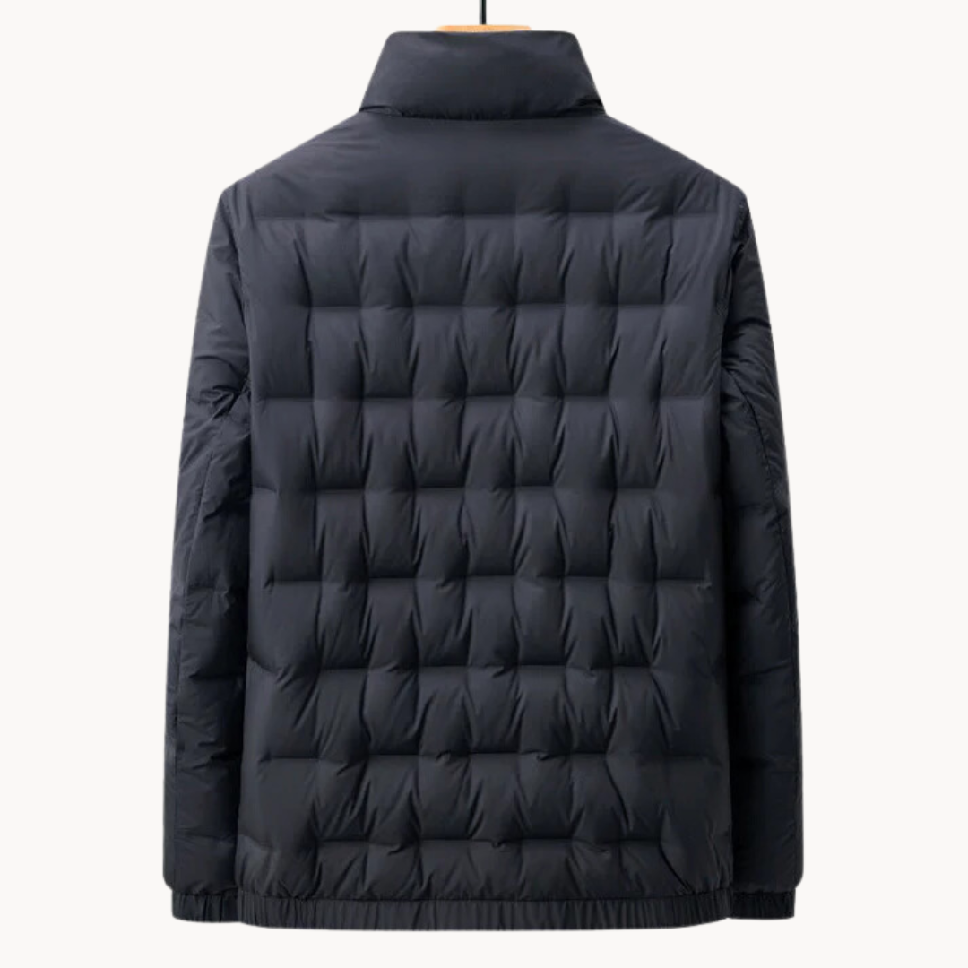 VESTE NOIRE MATELASSÉE POUR HOMME