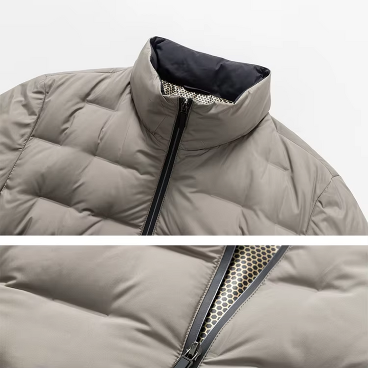 VESTE NOIRE MATELASSÉE POUR HOMME