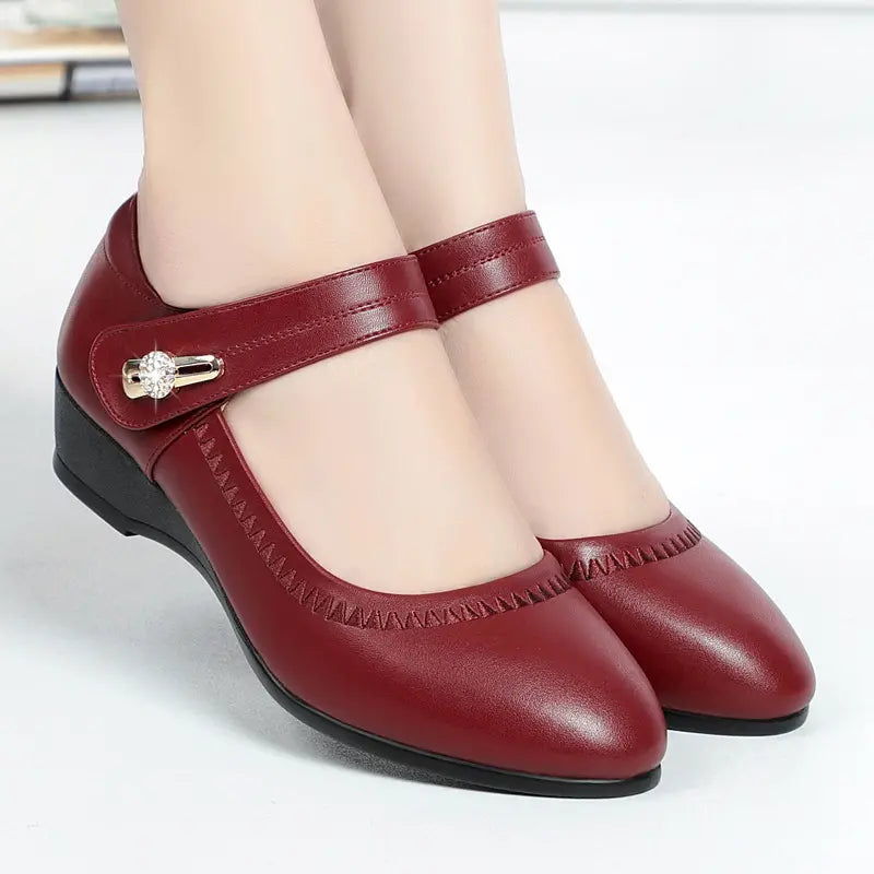 Nathalie | Chaussures élégantes à talon moyen, confort absolu