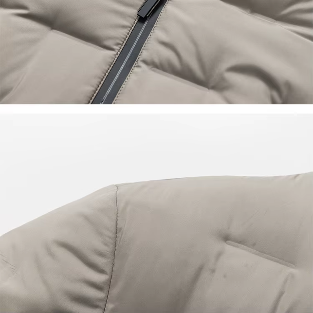 VESTE NOIRE MATELASSÉE POUR HOMME