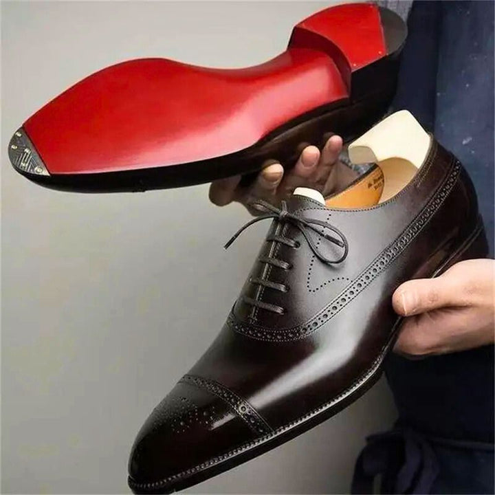 CHAUSSURES BROGUE EN CUIR POUR HOMME