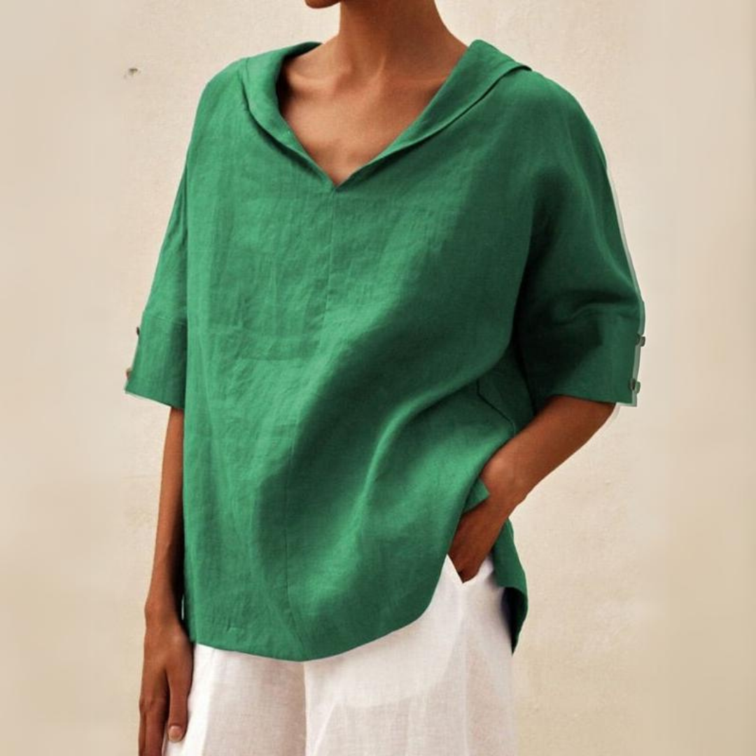 Camille Cannes | Chemise en lin naturel