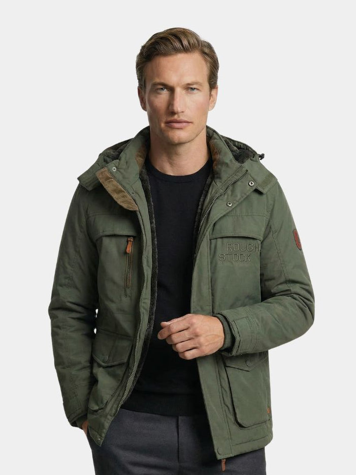 PASCAL | Parka militaire à capuche en coton technique