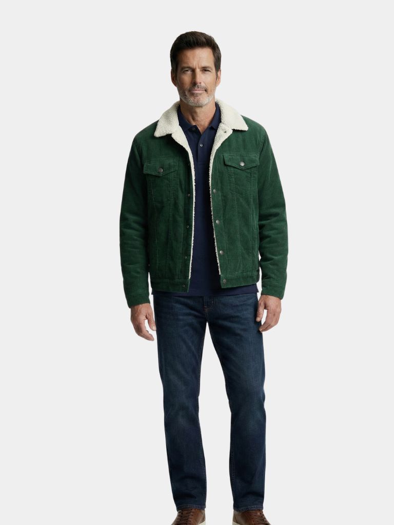 ROLAND | Veste en velours côtelé — doublure en maille moutonnée
