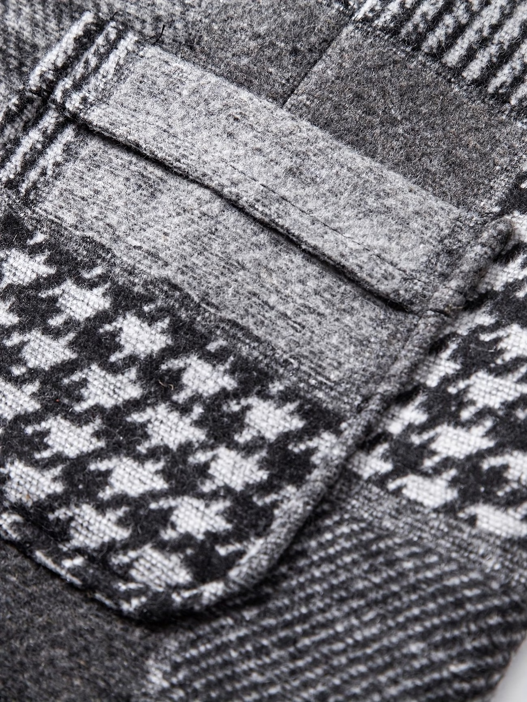 Léon | Gilet en tweed patchwork à motifs mêlés