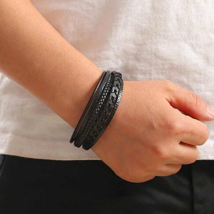 BRACELET HOMME EN CUIR DE LUXE