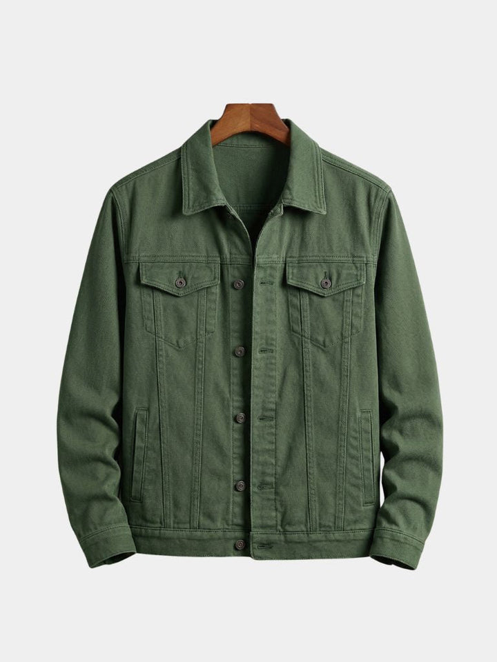 GÉRARD | Veste trucker en coton brossé — coupe droite