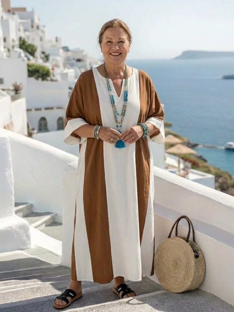 Calindra | Robe maxi fluide légère et élégante