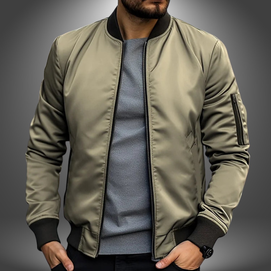 ÉTIENNE | Veste Bomber Légère — Coupe Slim & Style Intemporel