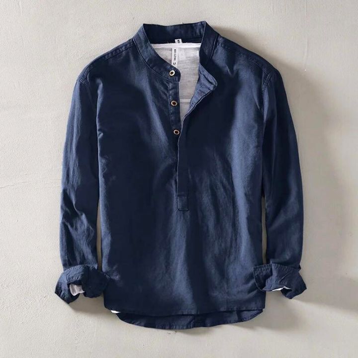 CHEMISE MINIMALISTE EN LIN POUR HOMME